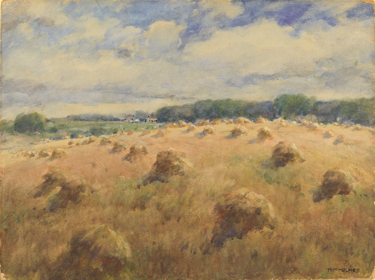 Maryland Wheat Fields, n.d. af William Henry Holmes