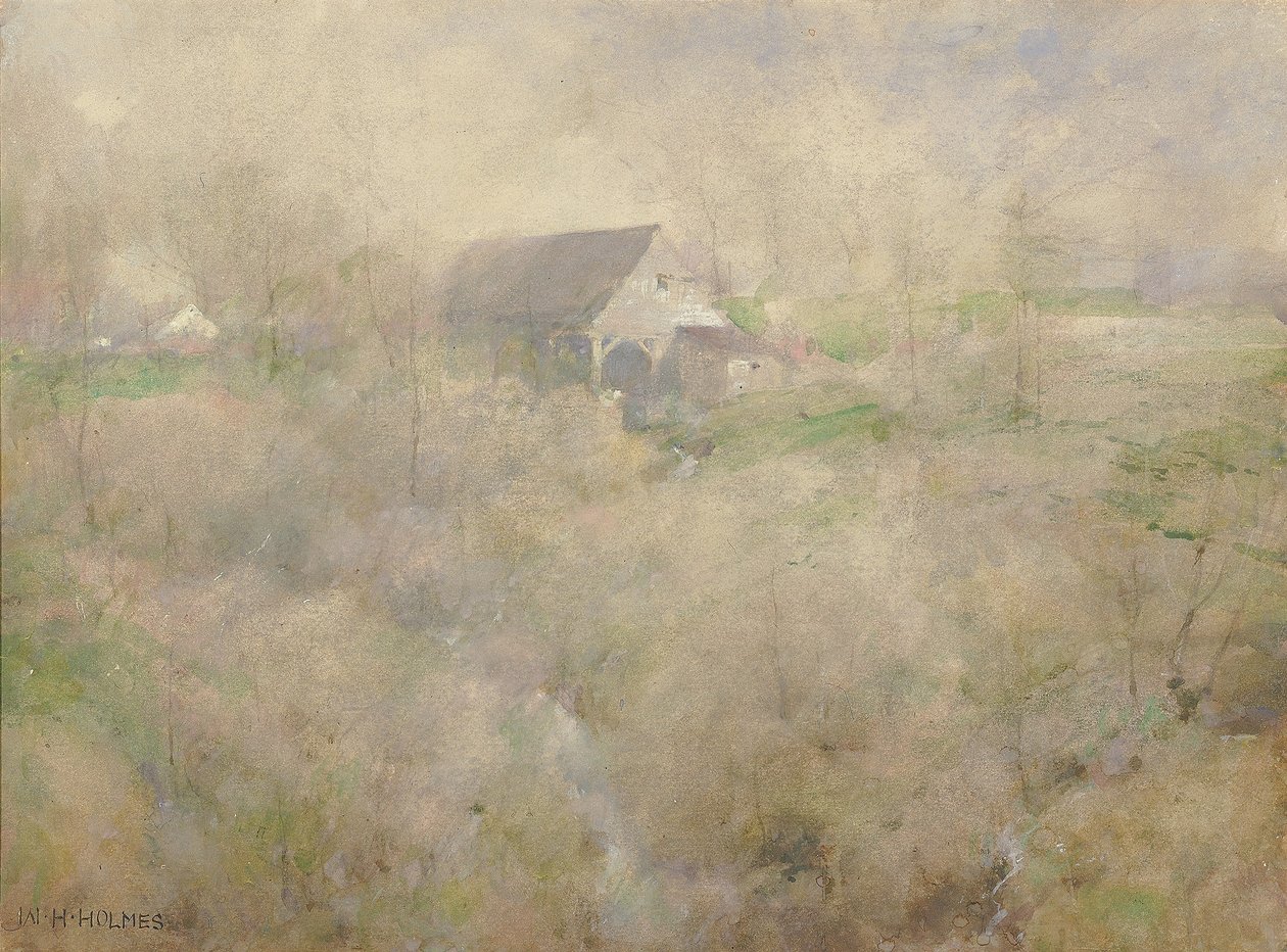 Min gamle mølle, Holmescroft, nær Rockville af William Henry Holmes