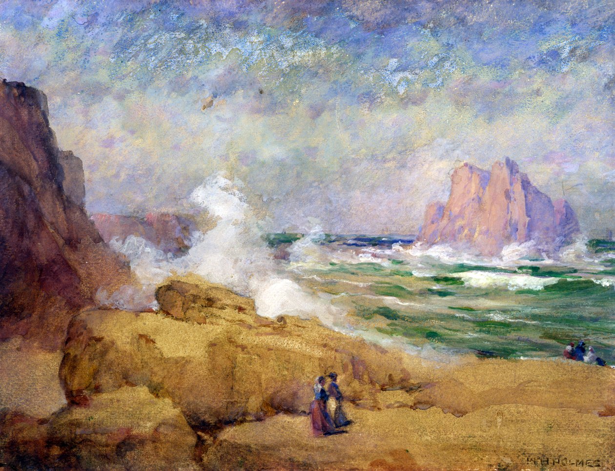På kysten af Californien, n.d. af William Henry Holmes