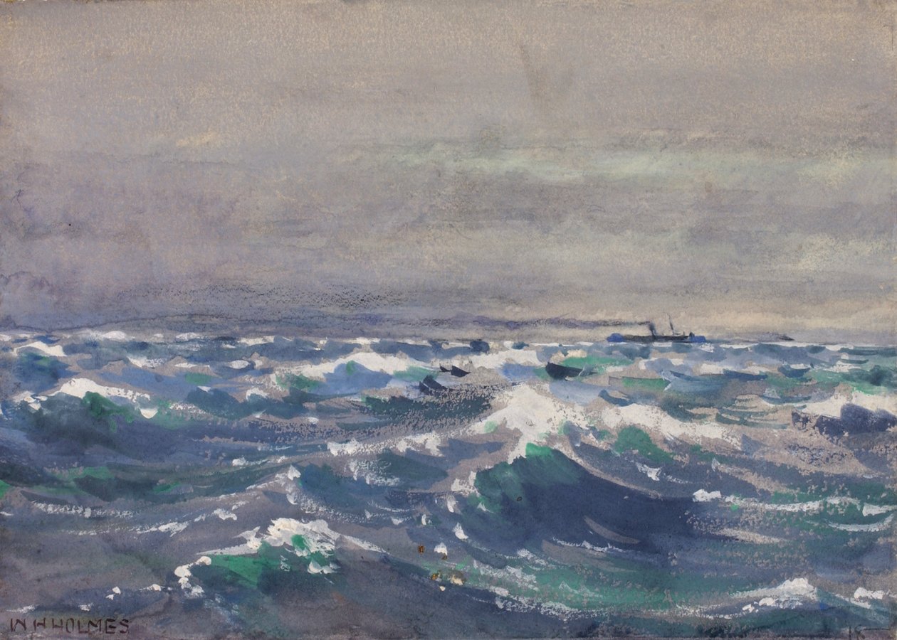 På dampskibet Bremen, ud for Nova Scotia, 1880. af William Henry Holmes