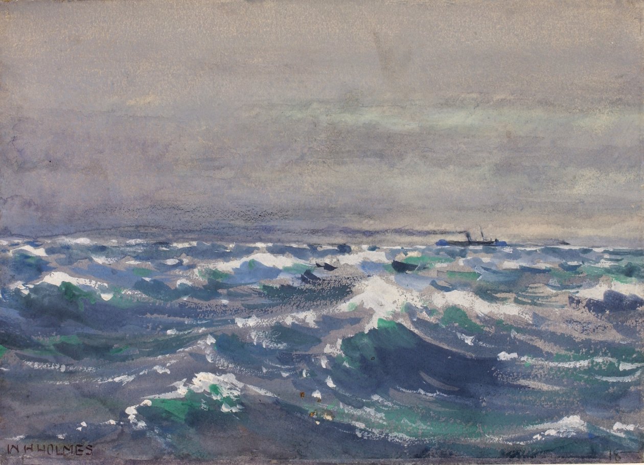 På dampskibet Bremen, ud for Nova Scotia, 1880 af William Henry Holmes