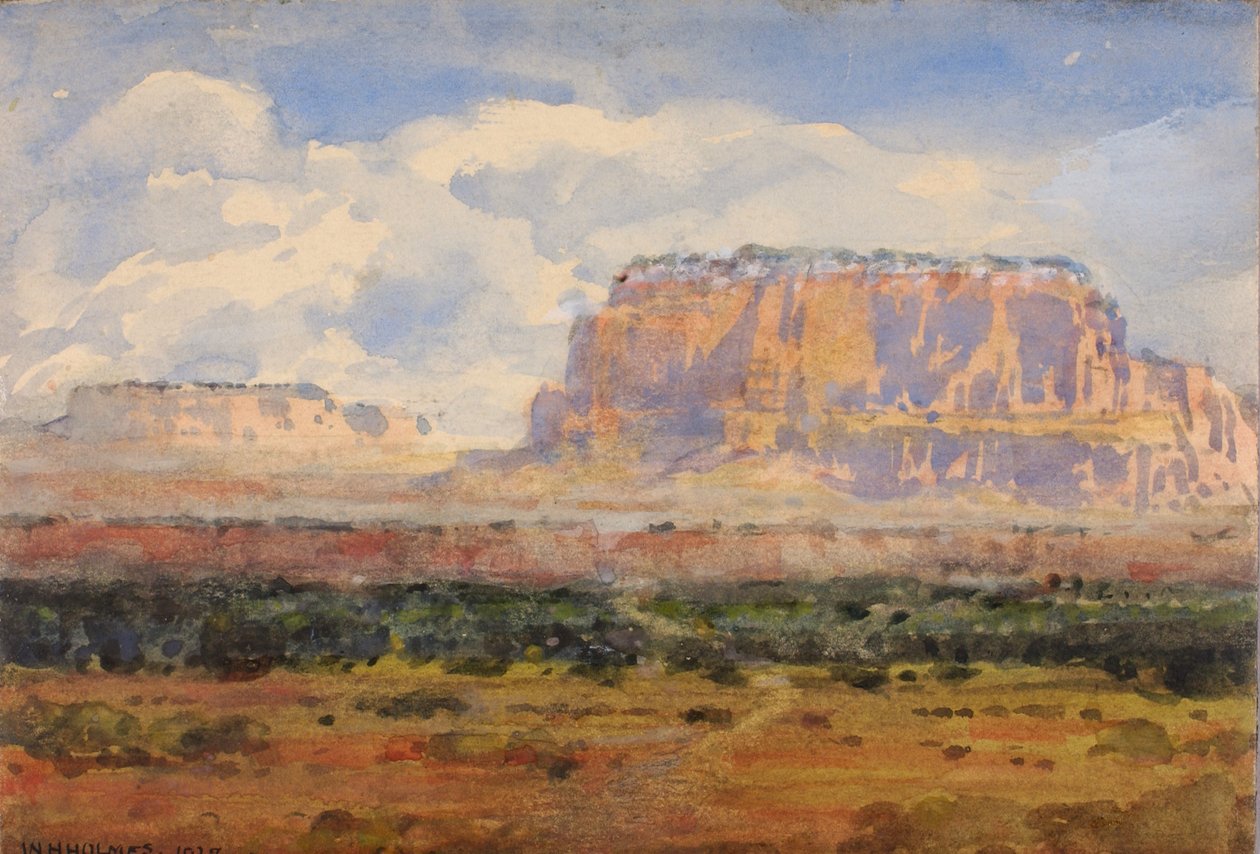 The Enchanted Mesa, 1927. af William Henry Holmes