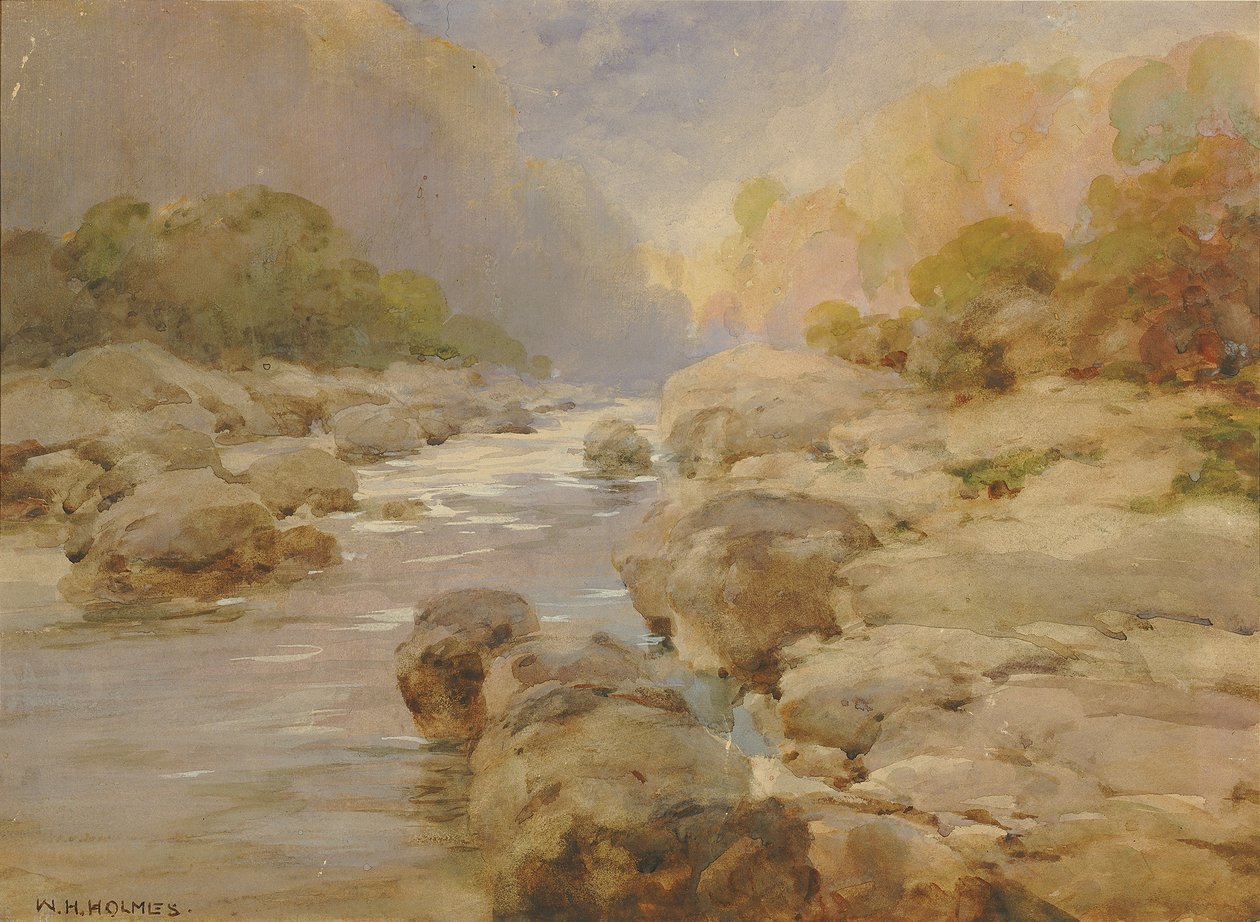 Umodificeret Rock Creek, omkring 1910. af William Henry Holmes