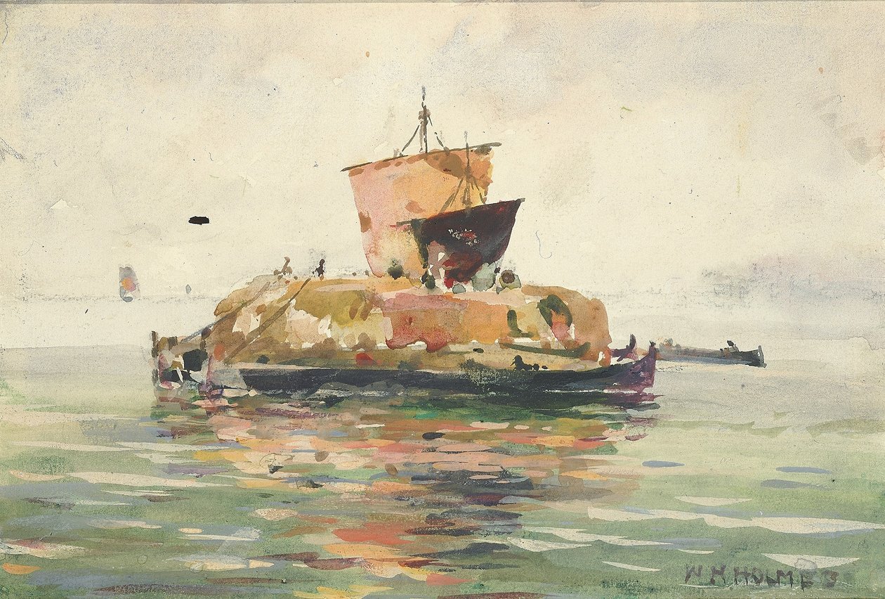 Venetianske fragtbåde af William Henry Holmes