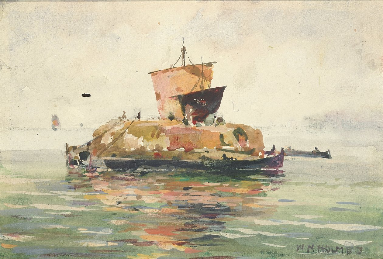 venetianske fragtbåde, n.d. af William Henry Holmes