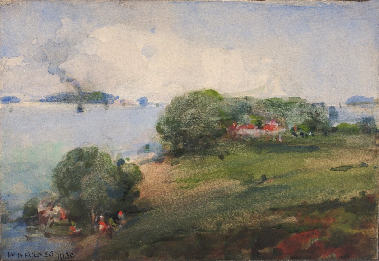 Udsigt over Potomac-floden af William Henry Holmes