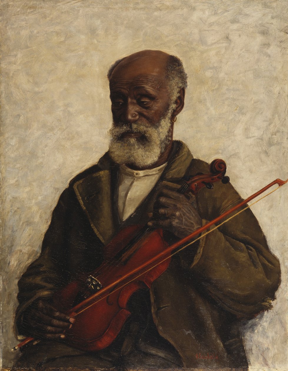 Gammel slave, ca. 1889 (olie på lærred) af William Henry Huddle