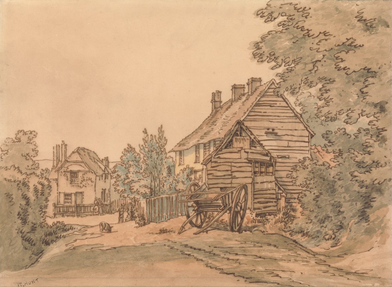 En Gade i en Landsby af William Henry Hunt