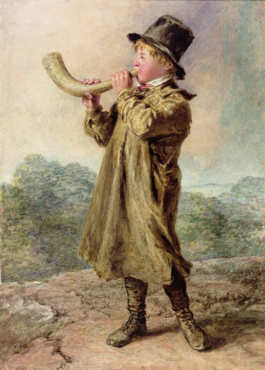 Ko dreng af William Henry Hunt