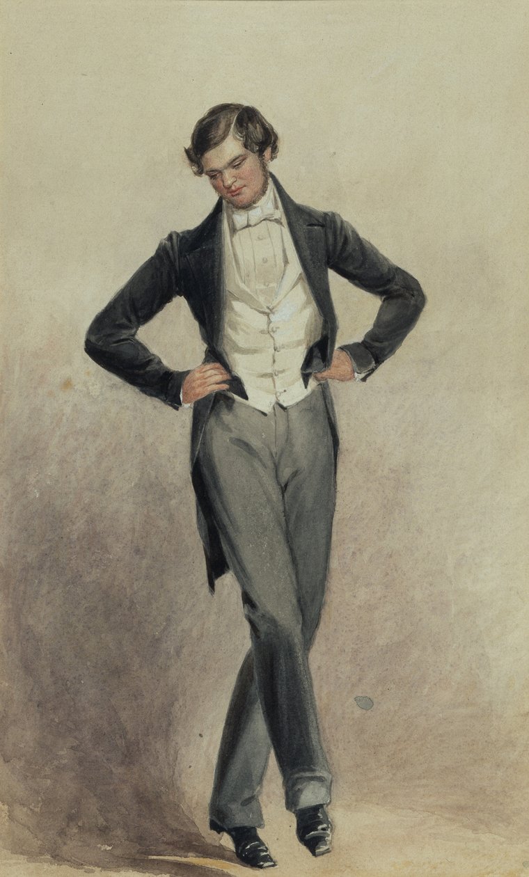 Footman (akvarel på papir) af William Henry Hunt