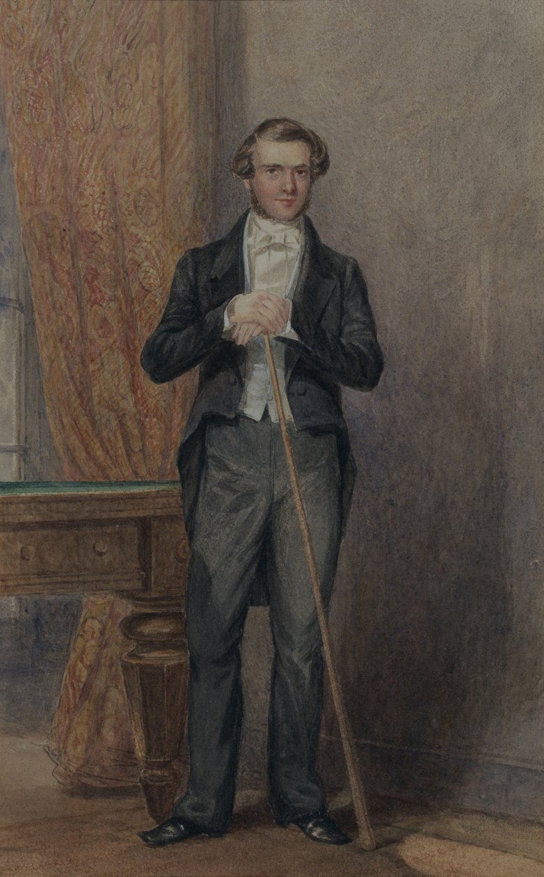 Groom of Chambers (akvarel på papir) af William Henry Hunt