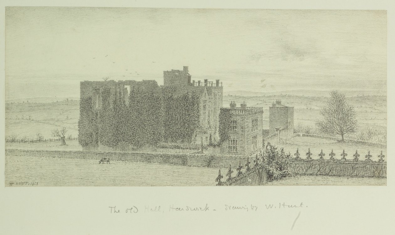 Hardwick Old Hall af William Henry Hunt