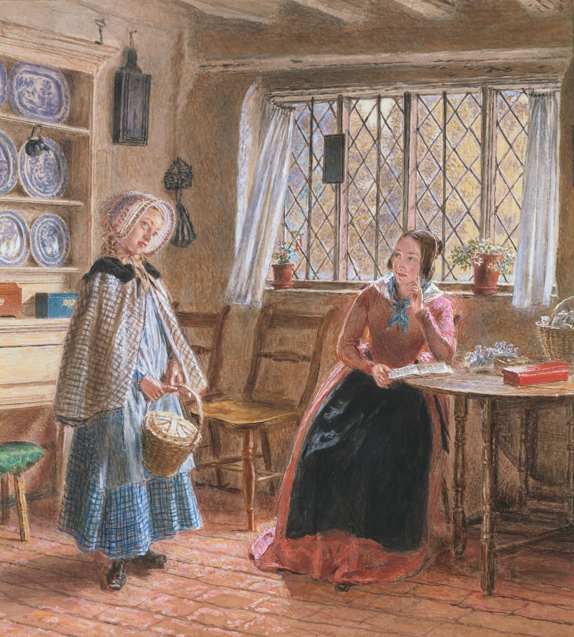 Høreundervisning (akvarel) af William Henry Hunt
