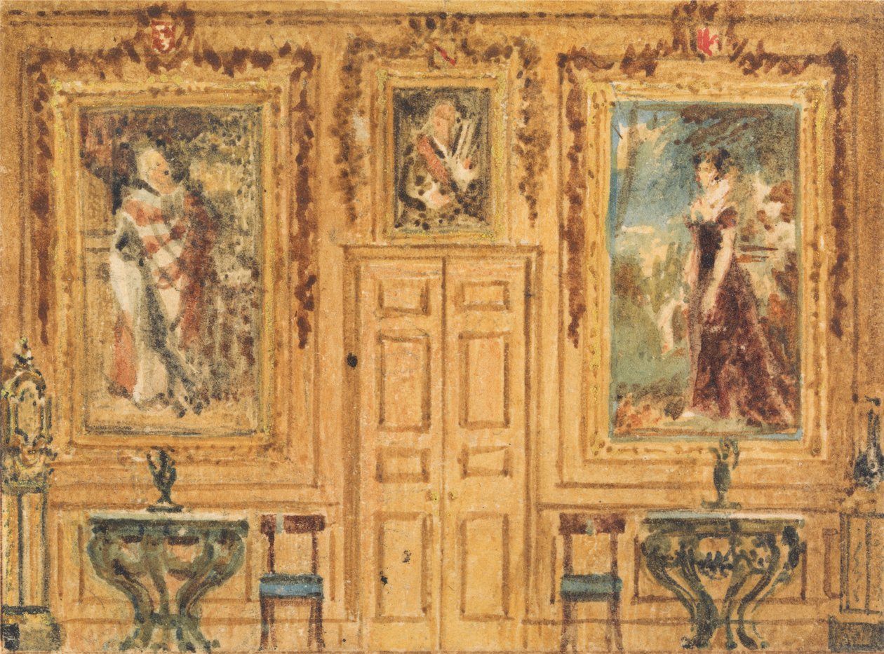 Interiør af et værelse af William Henry Hunt