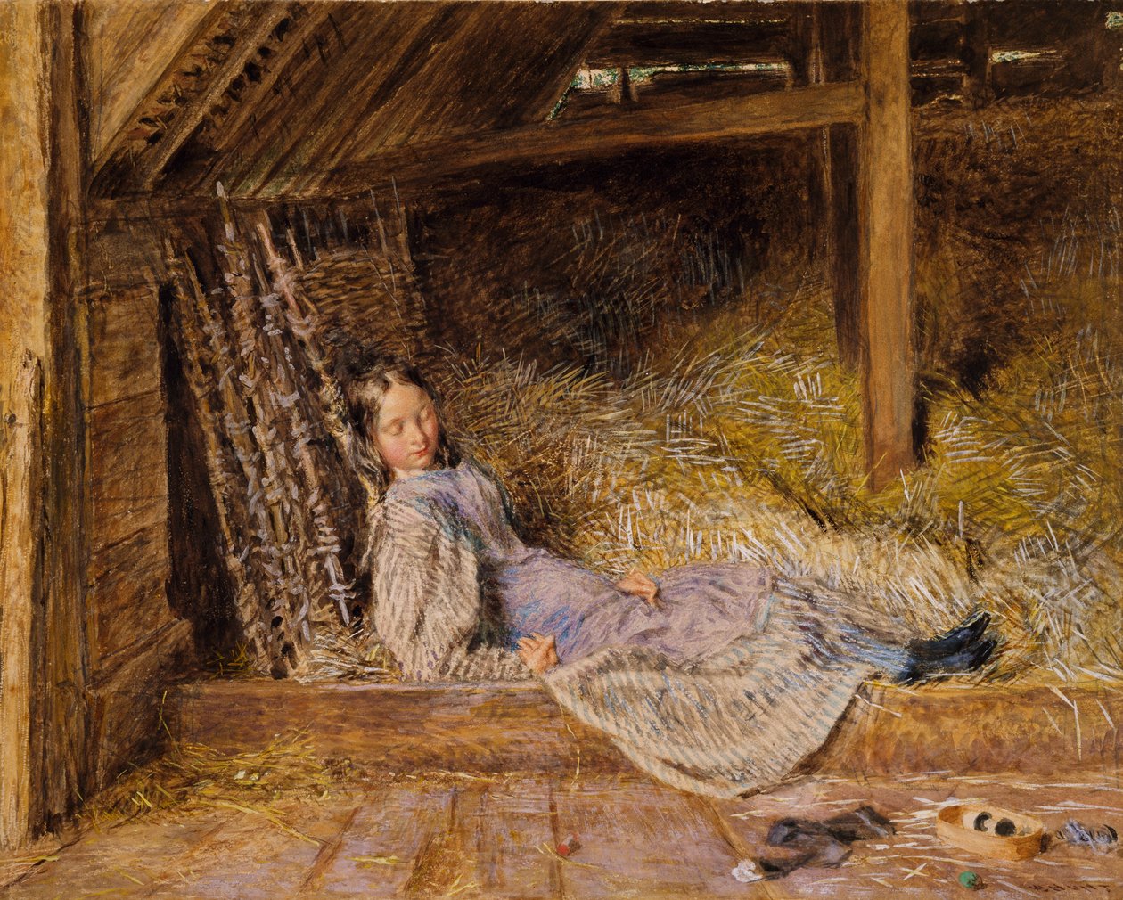 Slumber, ca. 1835-40 af William Henry Hunt