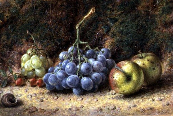 Stilleben af frugt af William Henry Hunt