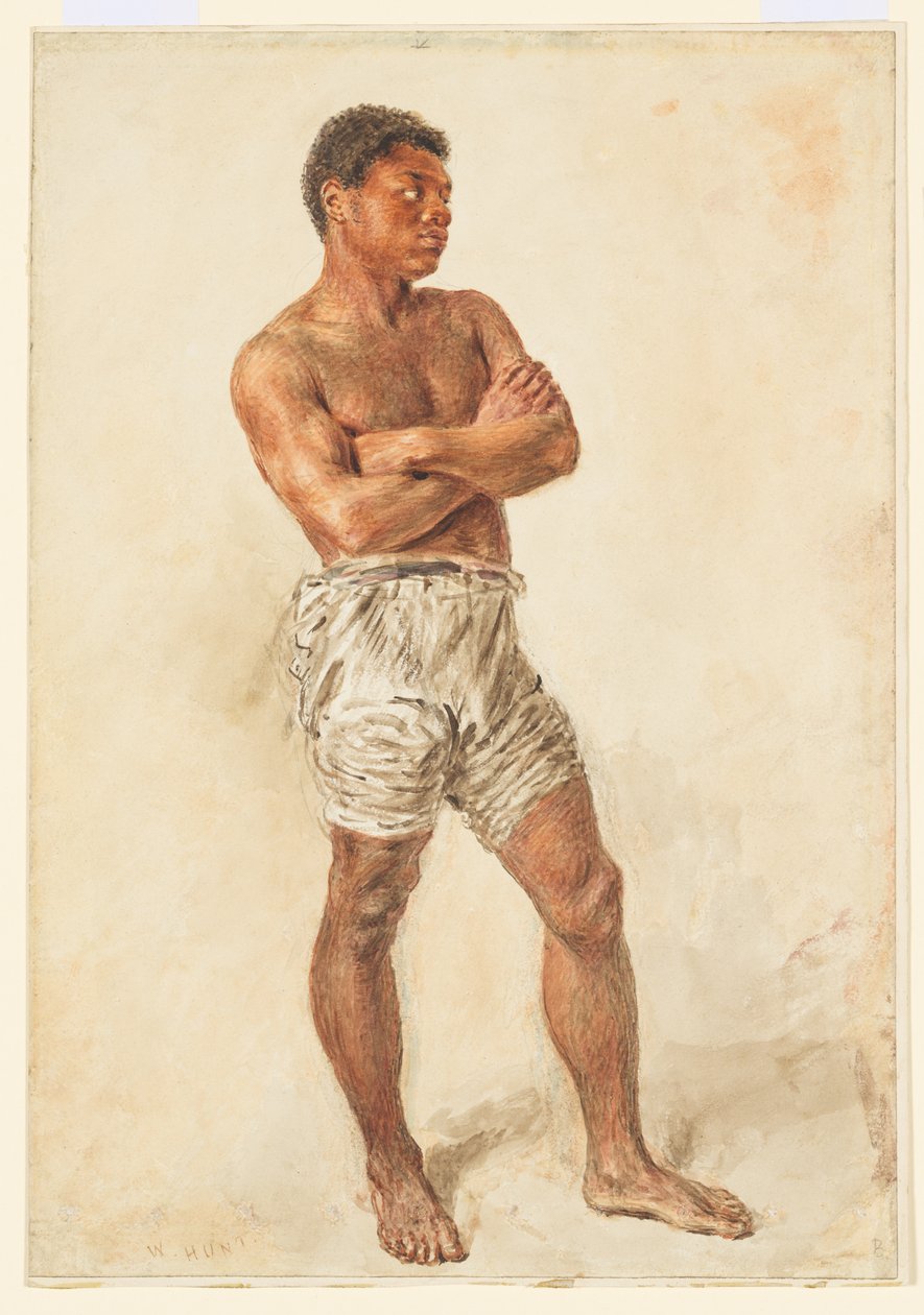 Studie af en ung model af William Henry Hunt
