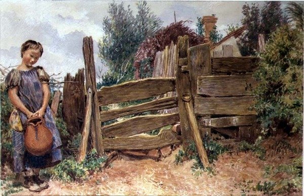 Den ødelagte kande af William Henry Hunt