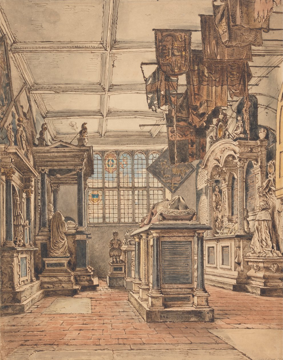 The Essex Chantry, Watford Church af William Henry Hunt