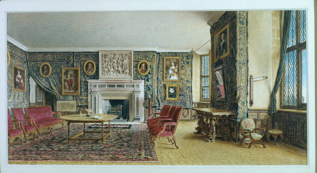 Biblioteket, Hardwick af William Henry Hunt