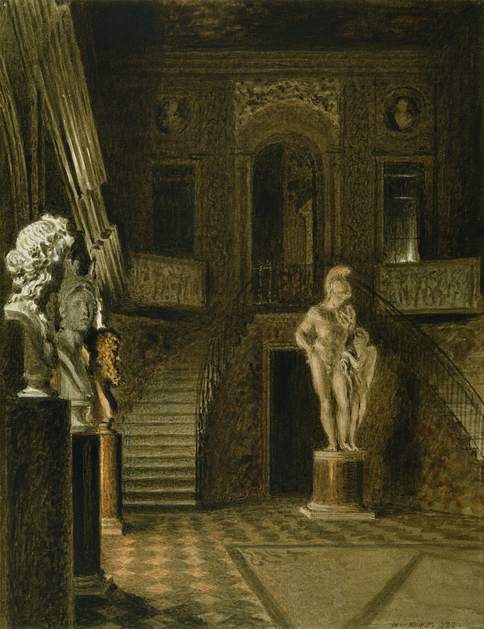 The Painted Hall i Chatsworth af William Henry Hunt