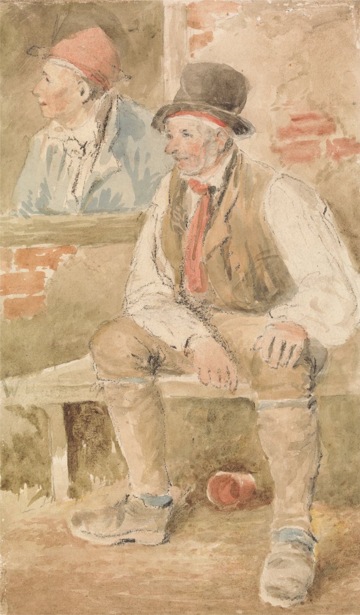 To bønder ved et vindue af William Henry Hunt