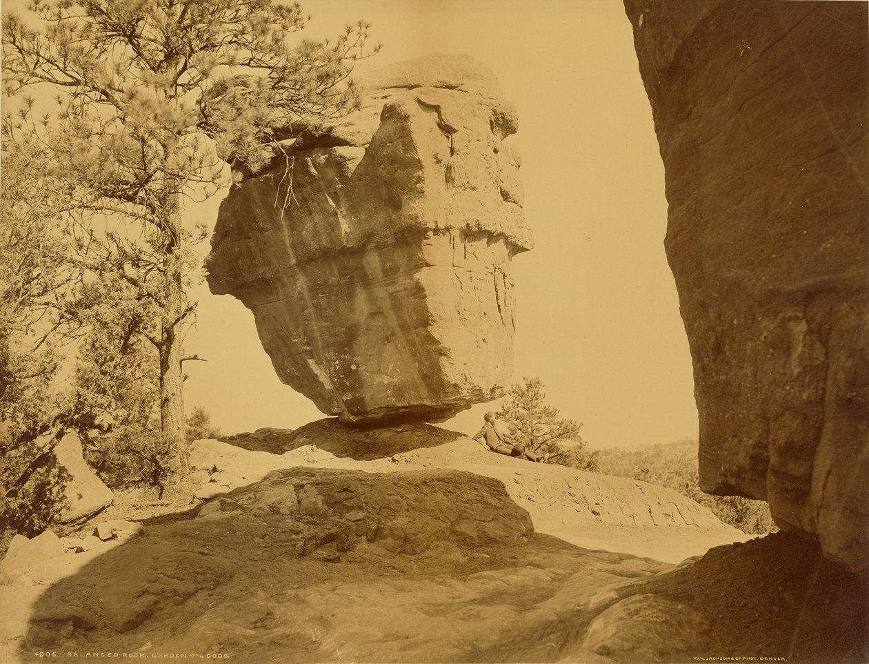 Balanced Rock, Gudernes Have af William Henry Jackson