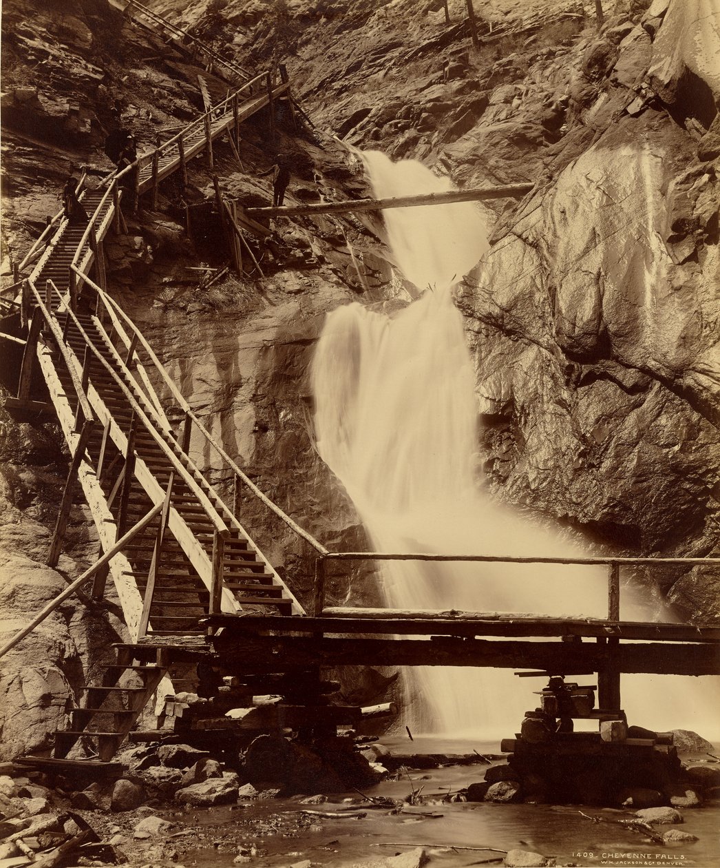 Cheyenne Falls af William Henry Jackson