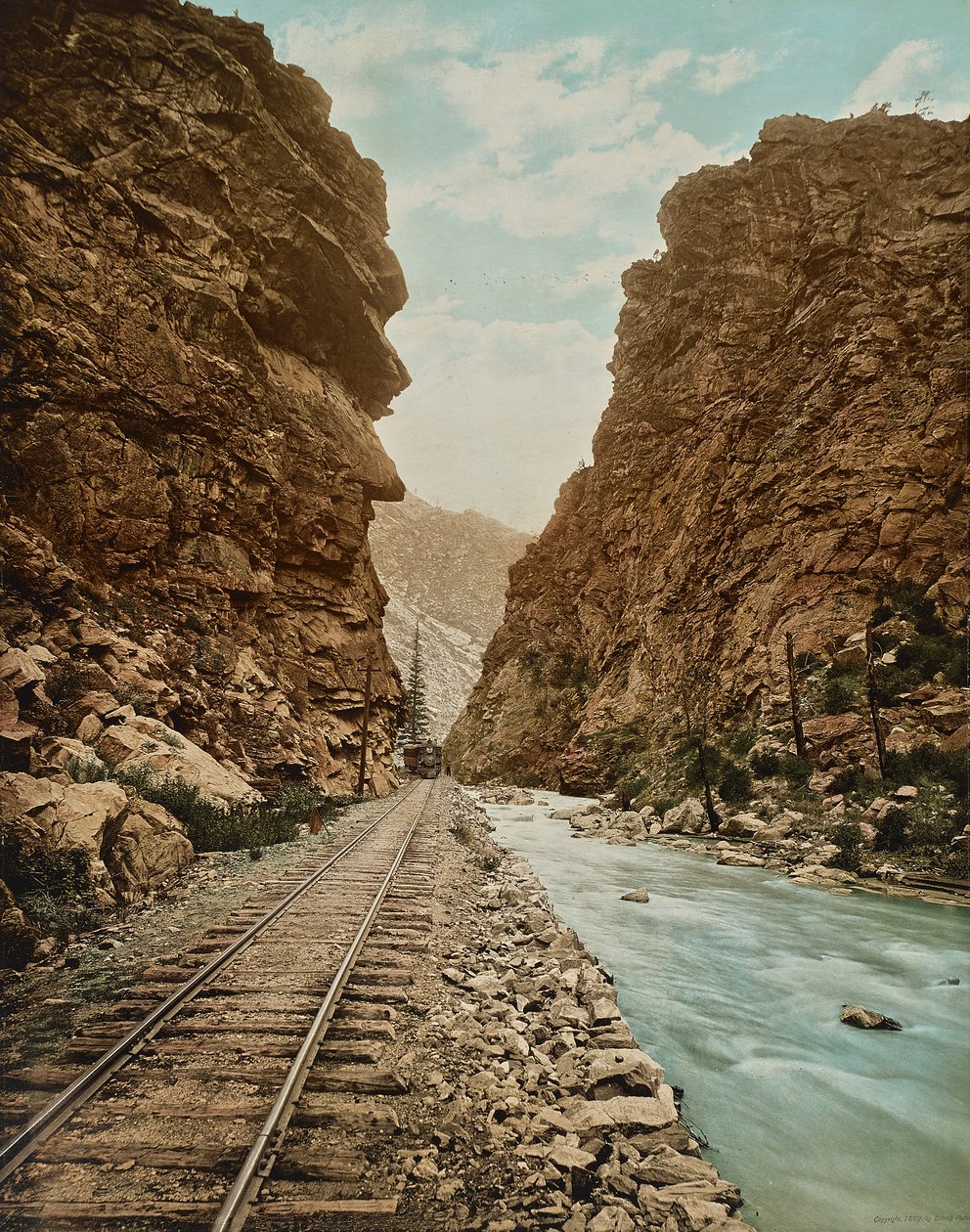 Clear Creek Canyon, Colorado, ca. 1899 (fotolitho) af William Henry Jackson