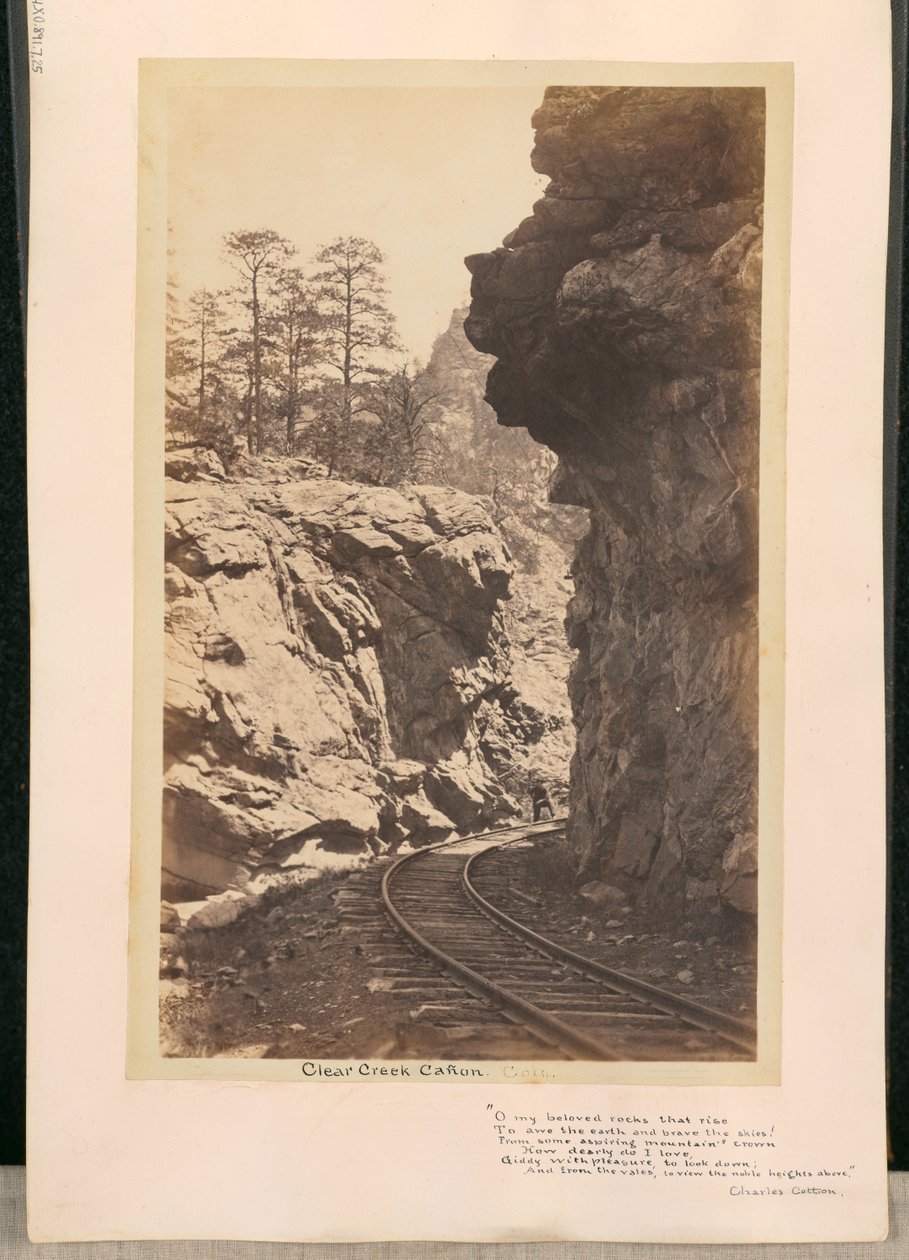 Clear Creek Cañon. Colorado af William Henry Jackson