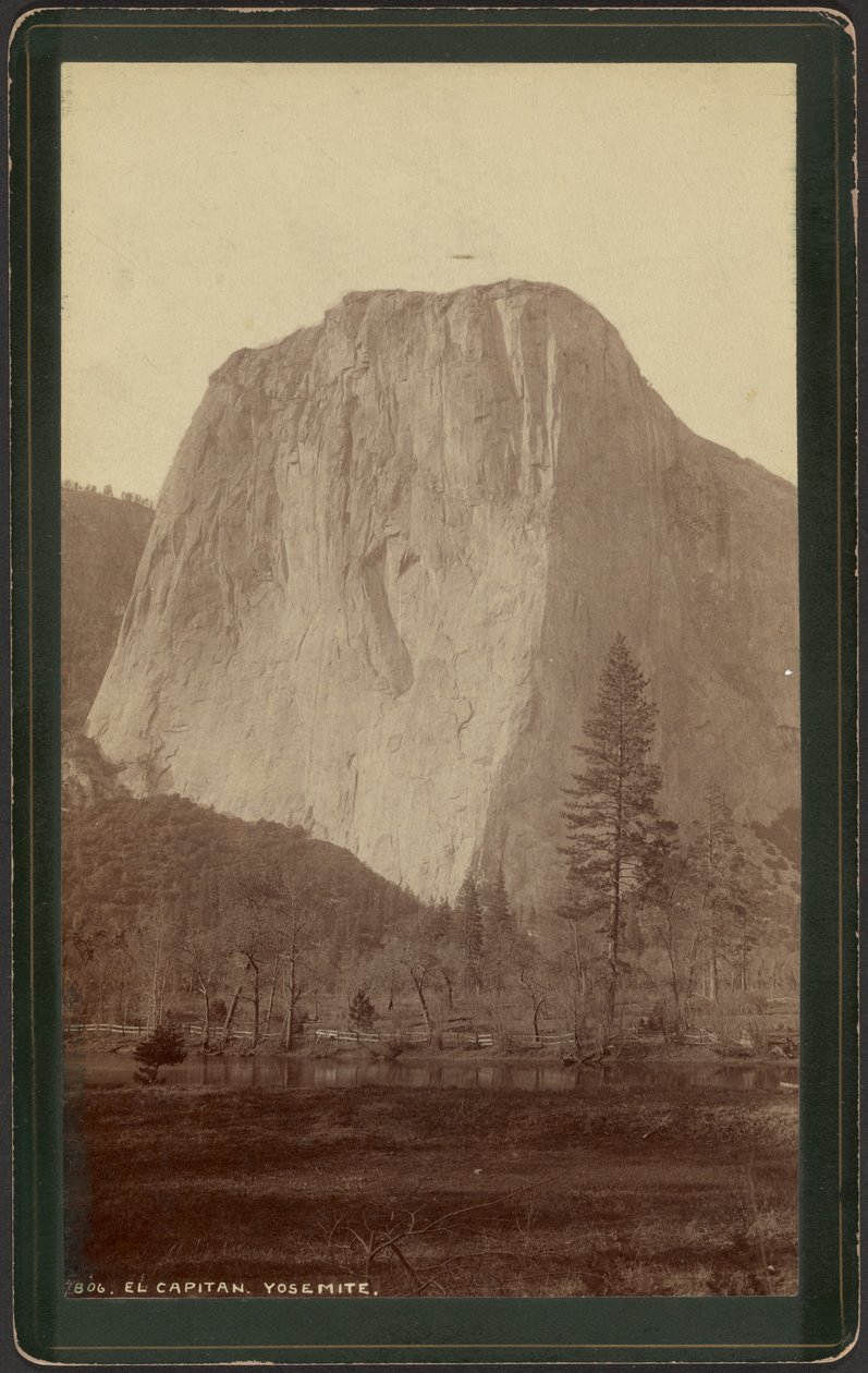 El Capitan, Yosemite af William Henry Jackson