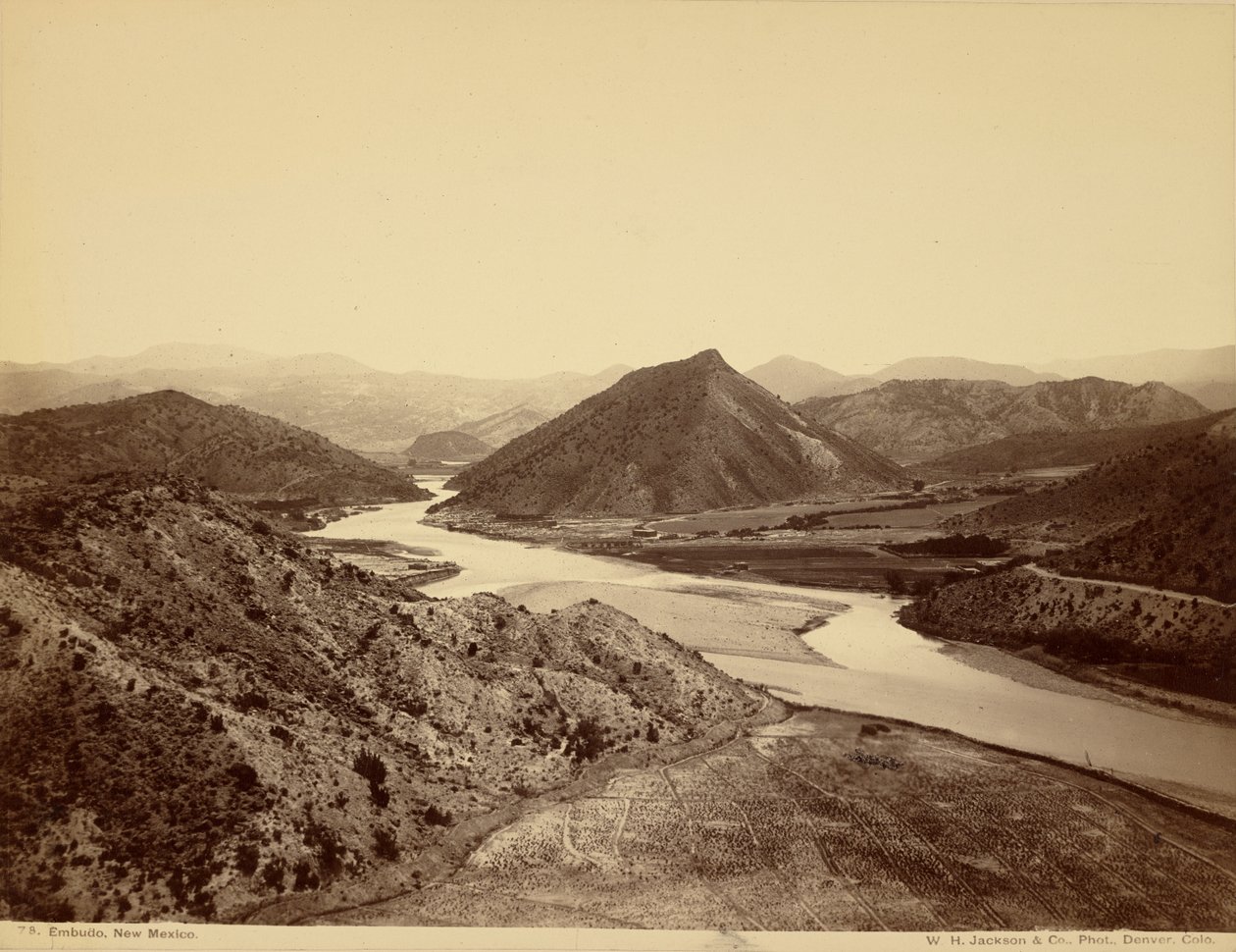 Embudo, New Mexico af William Henry Jackson