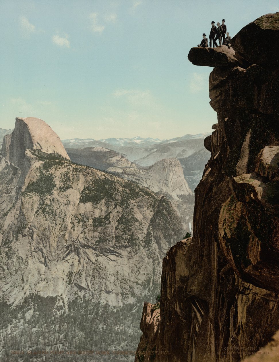 Glacier Point og South Dome, Yosemite Valley, Californien, udgivet 1898 (foto) af William Henry Jackson