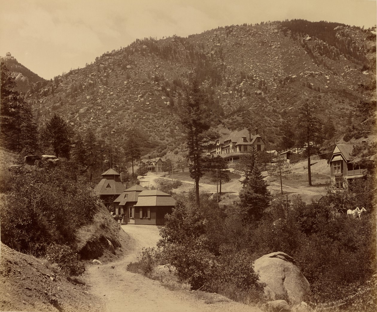 Iron Springs Hotel, Manitou af William Henry Jackson