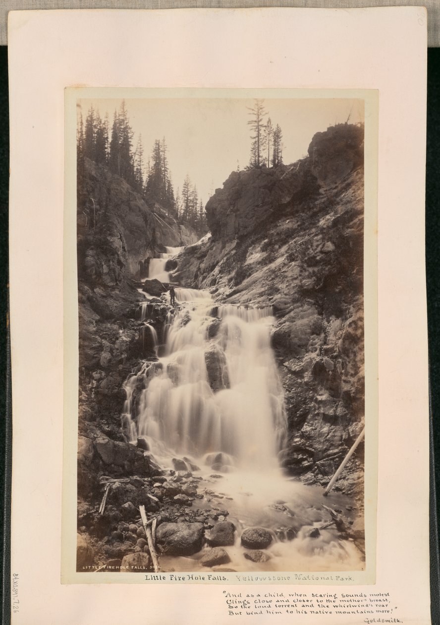 Little Firehole-vandfaldene af William Henry Jackson