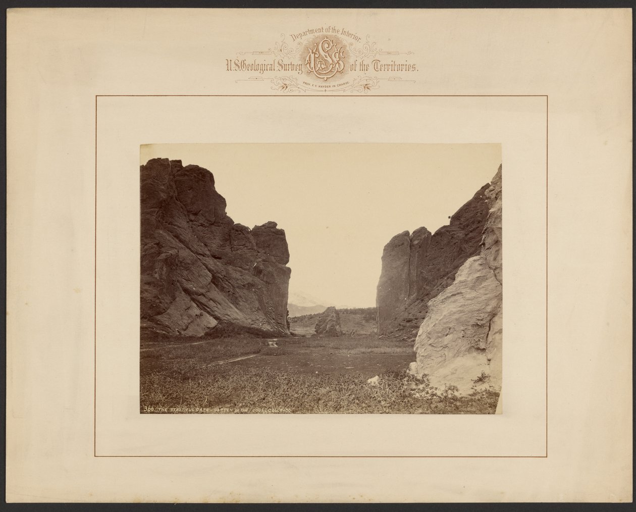 Den smukke port - Gudernes Have, Colorado af William Henry Jackson