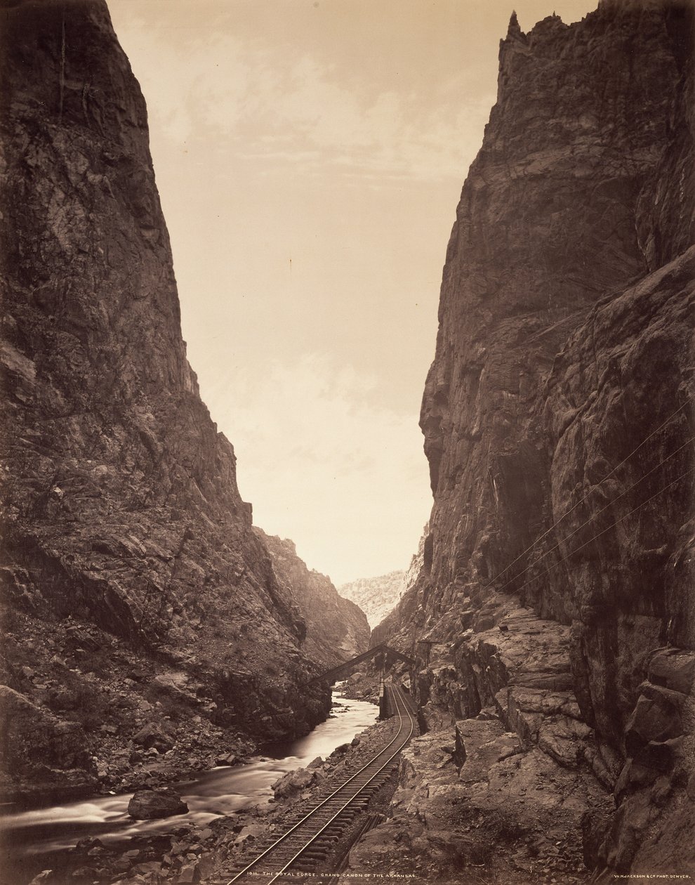Den kongelige kløft, Grand Cañon of the Arkansas af William Henry Jackson