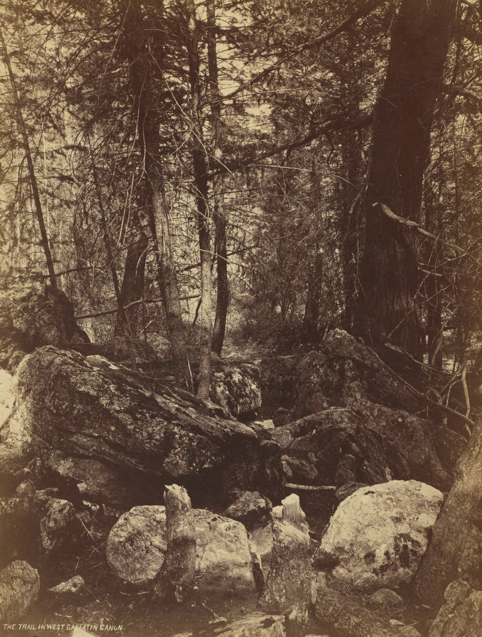 Sporet i West Gallatin Cañon, ca. 1870
