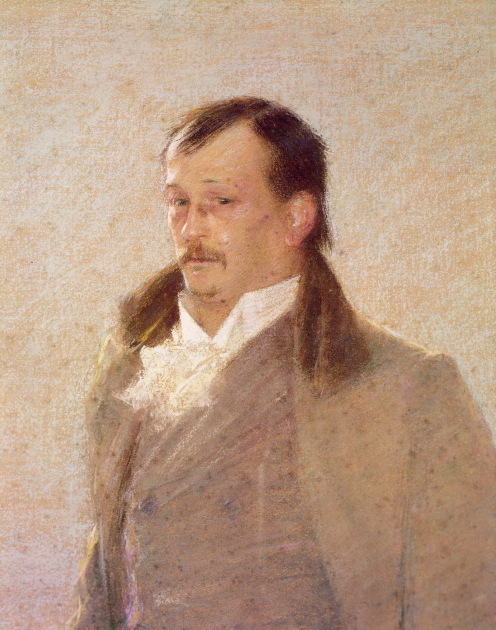 Portræt af Georges Courteline (olie på lærred0 (detalje af 418481) af William Henry Lake Price