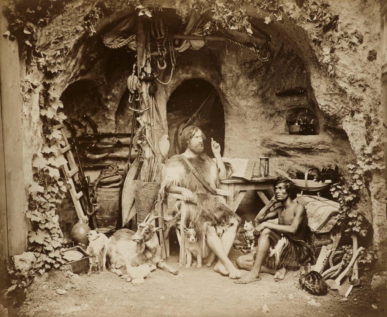 Robinson Crusoe, ca. 1856 (albumen-sølvprint fra glasnegativ) af William Henry Lake Price