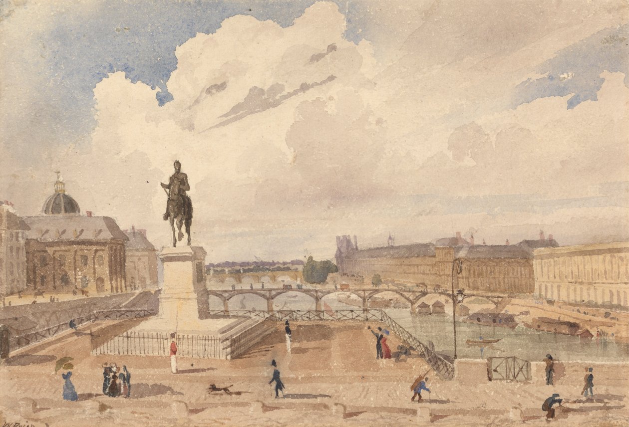 Udsigt fra Pont Neuf af William Henry Lake Price
