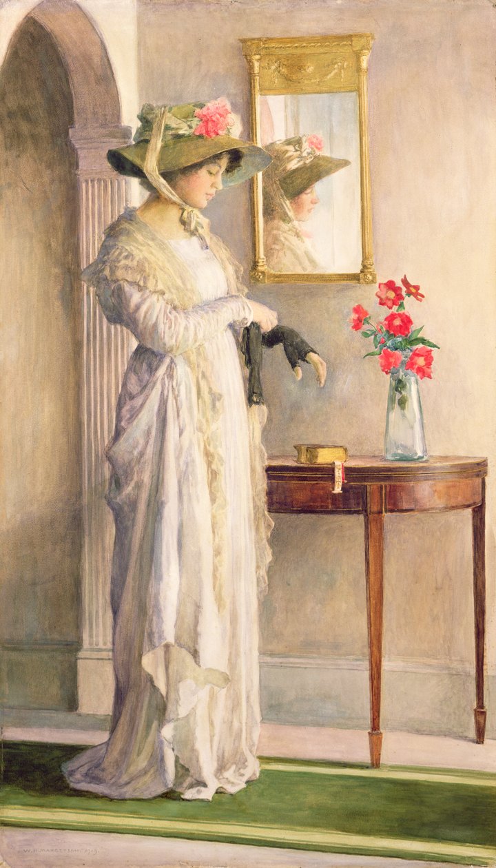 Et øjebliks eftertanke, 1909 af William Henry Margetson