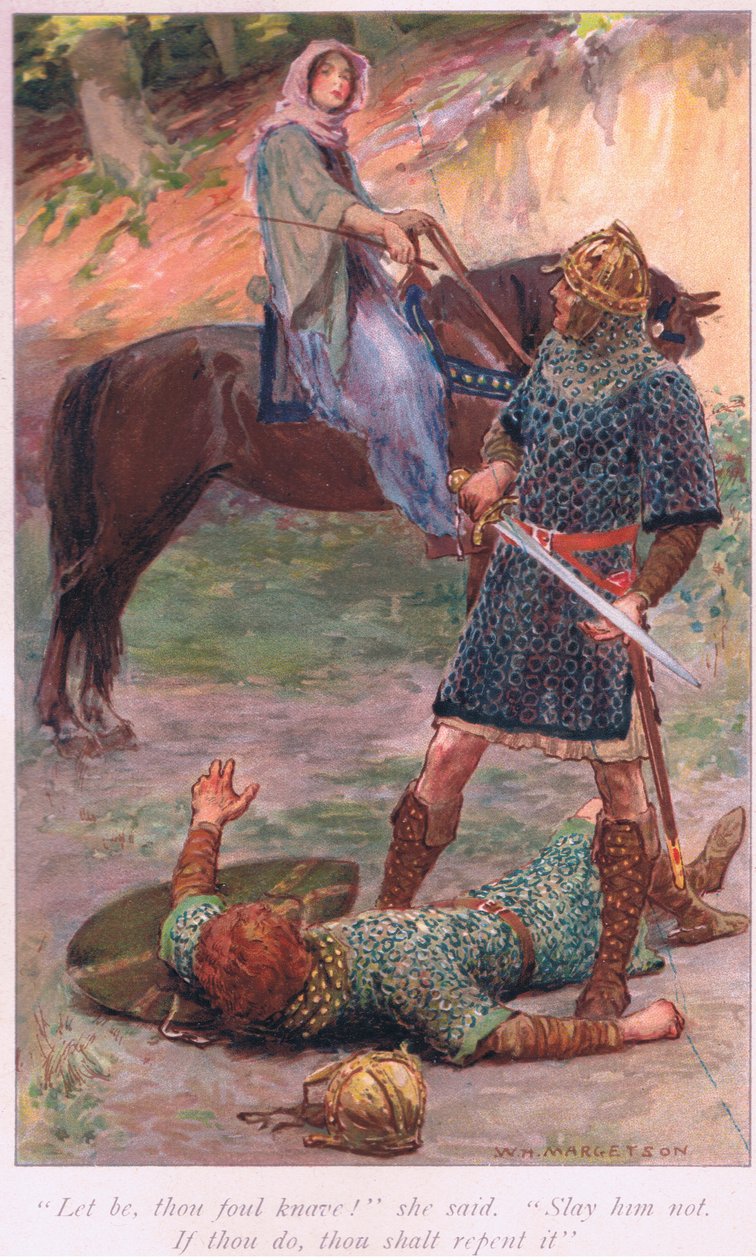 Lad være, din slemme knægt! hun sagde Dræb ham ikke. Hvis du gør det, skal du omvende dig af William Henry Margetson