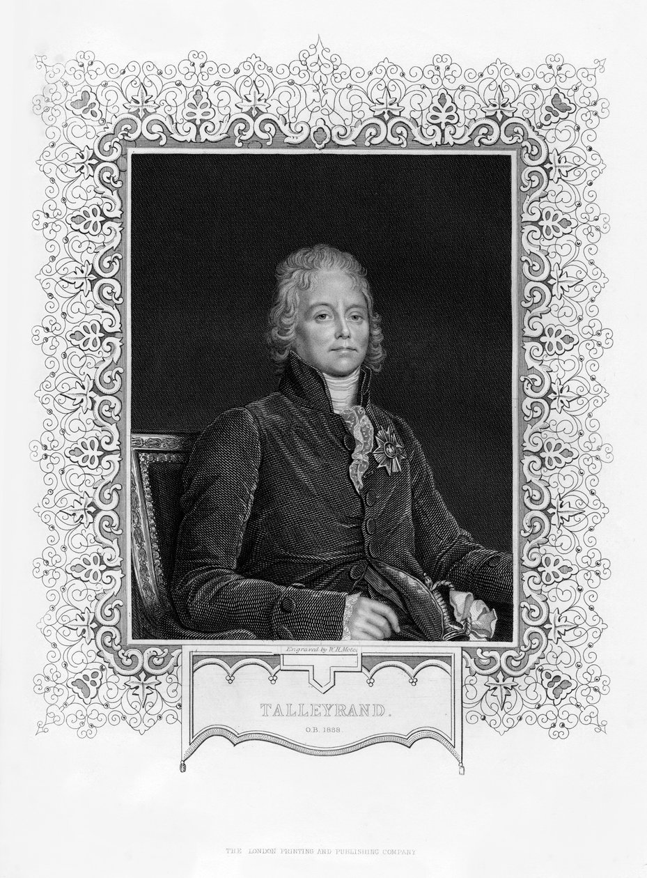 Charles Maurice de Talleyrand-Perigord, fransk diplomat, 1800-tallet. af William Henry Mote