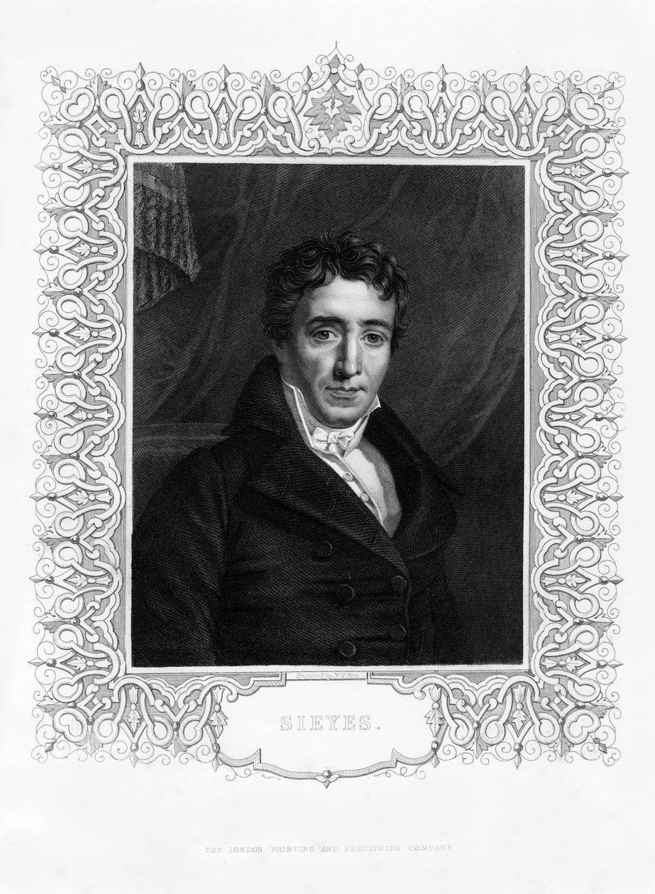Emmanuel Joseph Sieyes, fransk præst og statsmand, 1800-tallet. af William Henry Mote