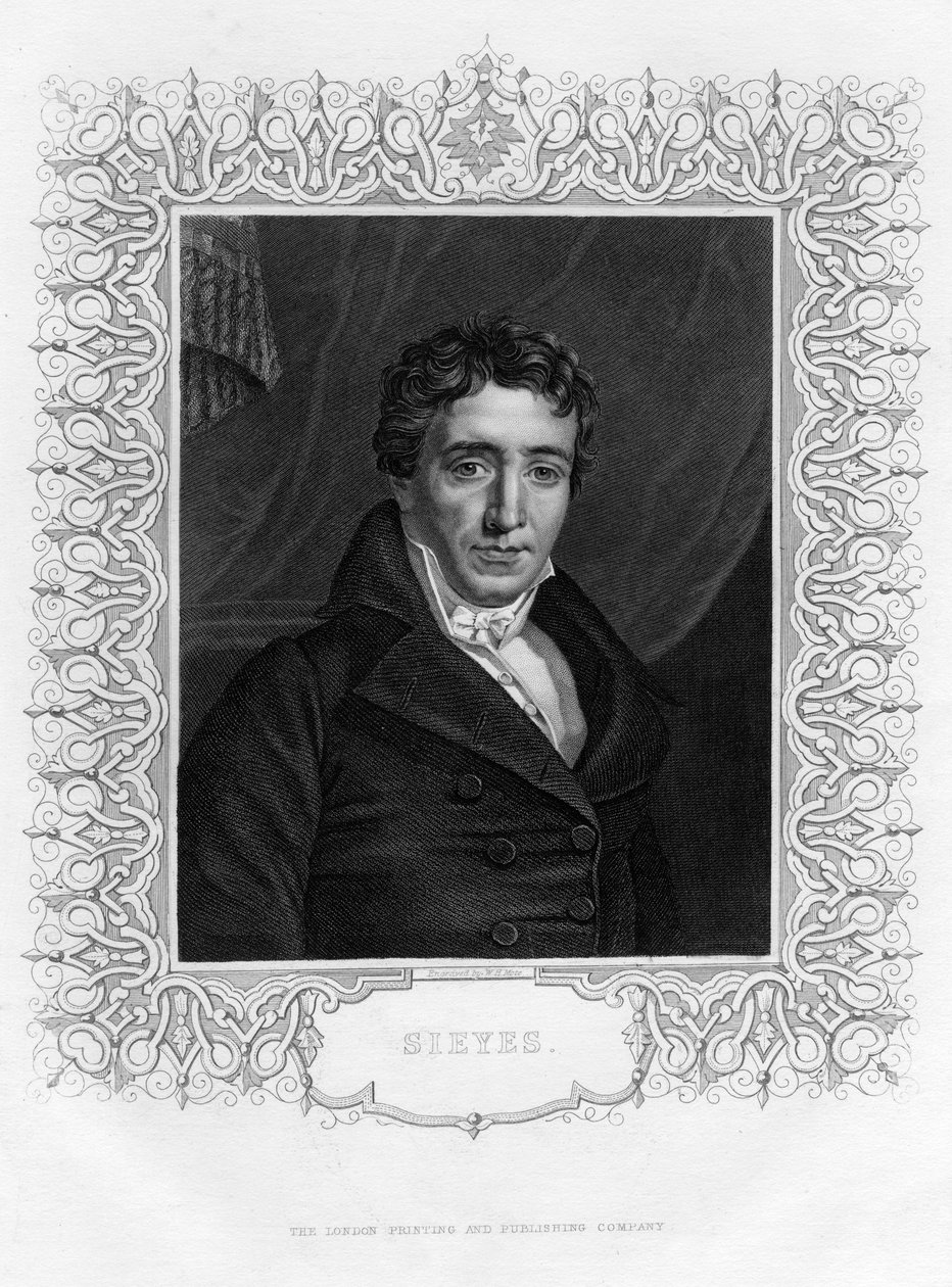 Emmanuel Joseph Sieyès 1748-1836, fransk abbed og statsmand, 1800-tallet. af William Henry Mote