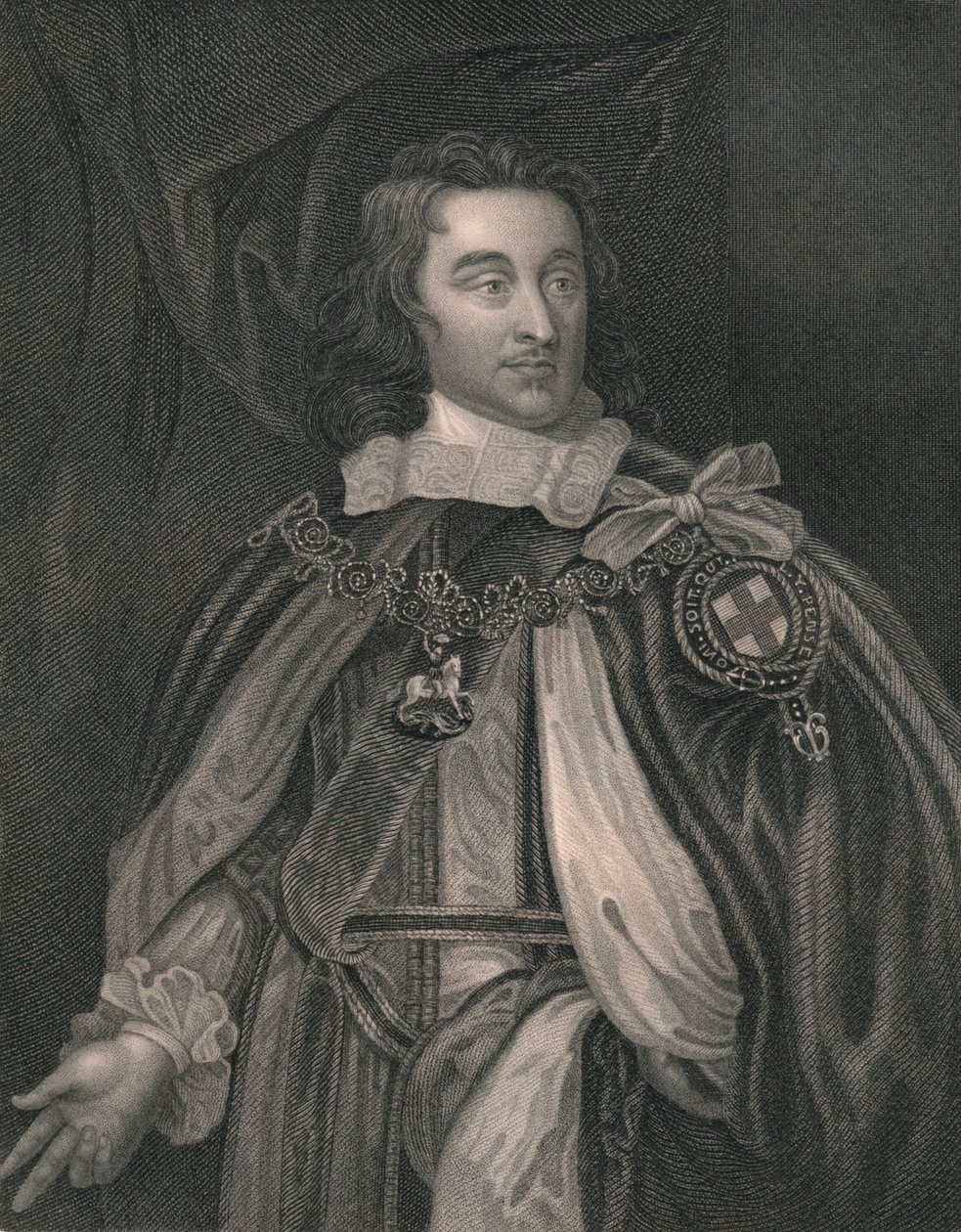 George Monk, hertug af Albemarle, begyndelsen af midten af det 19. århundrede. af William Henry Mote