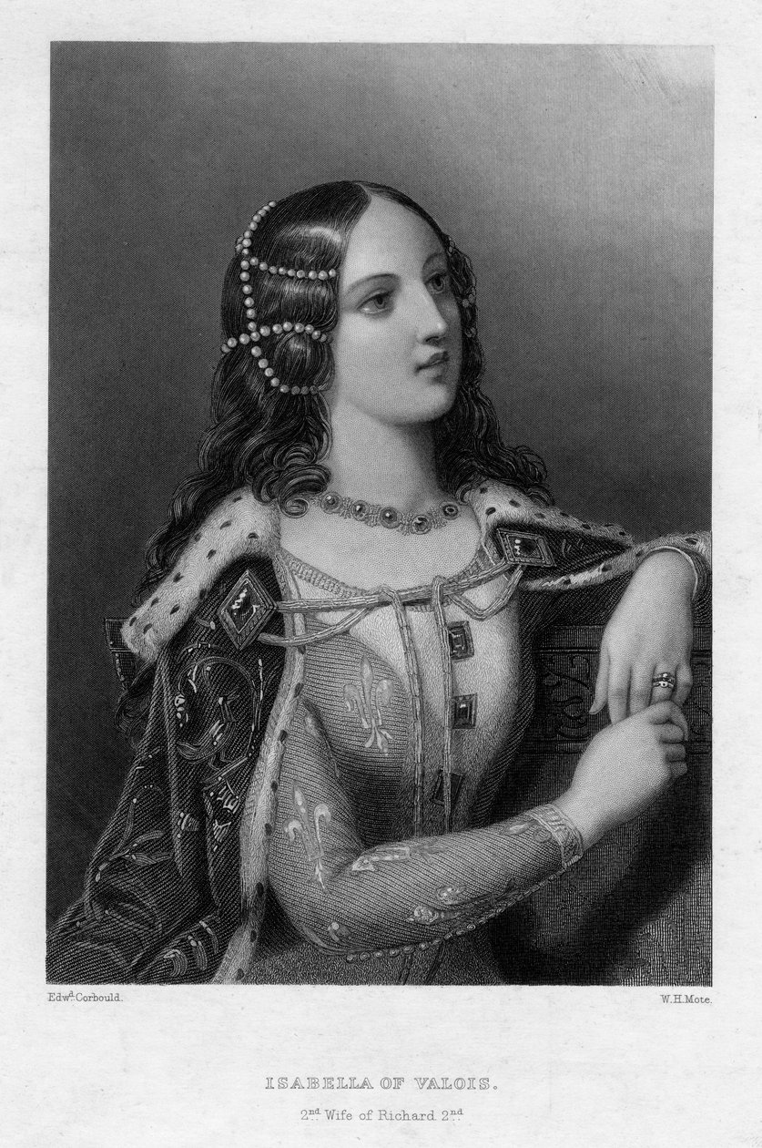 Isabella af Valois, anden hustru til Richard II, c1860. af William Henry Mote