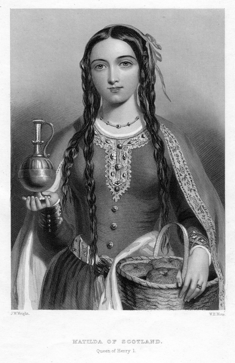 Matilda af Skotland, dronning af Henrik I, c1850