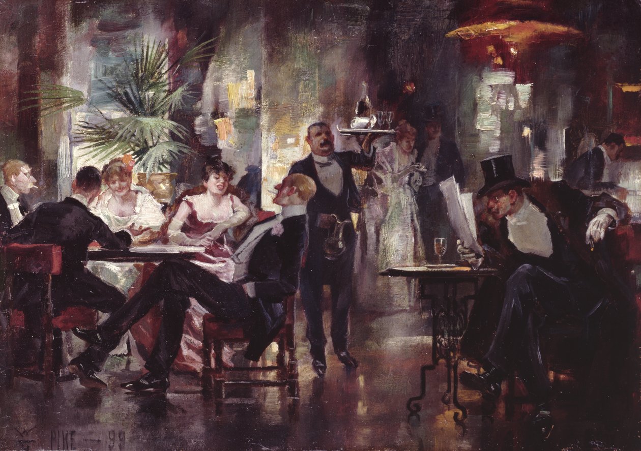 Cafe Society, 1899 af William Henry Pike